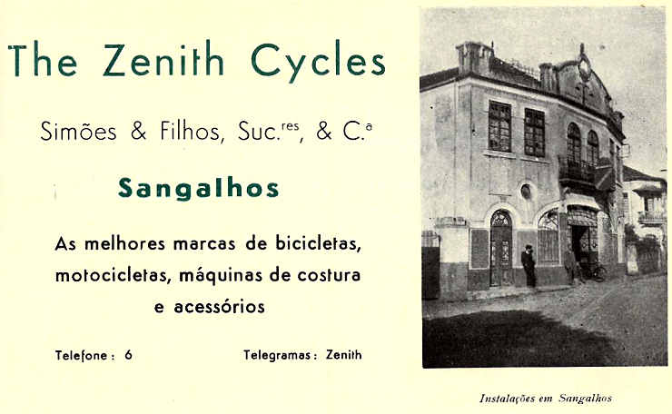 Loja de bicicletas em Sangalhos