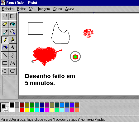 Clicar para abrir o MSPaint.