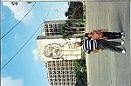 Praa da Revoluo (Havana-Cuba), a emblemtica da cidade. O edifcio com o monograma em ferro de Che Guevara  o museu da cultura. Maro 1995.