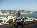 Vista do porto de Ibiza, fotografia tirada da fortaleza. Outubro de 2004