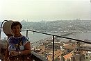 Torre Glata: torre mais alta situada na parte alta de Istambul, donde se vislumbra toda a cidade e a zona asiatica da  mesma. Agosto 1985
