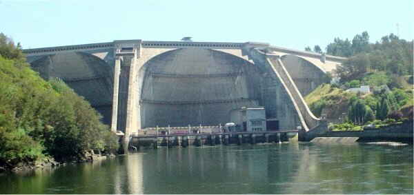 Aspecto da barragem da Aguieira. Foto de Anabela Gouveia.