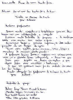 Documento original manuscrito.