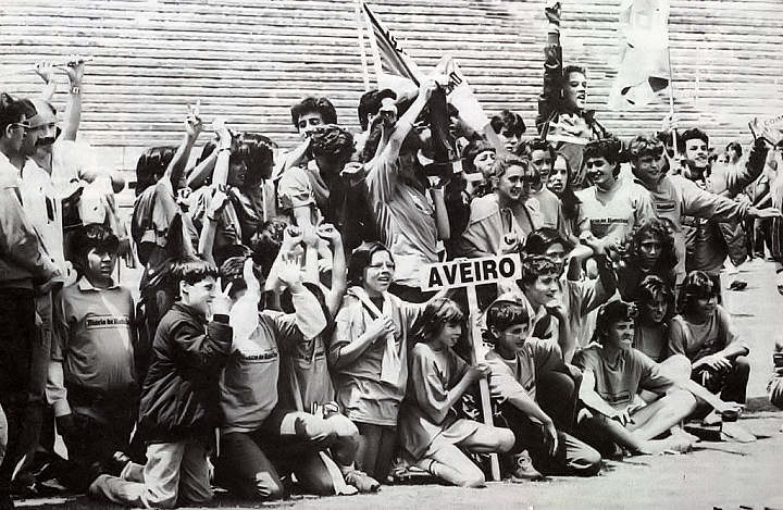 Equipa de Aveiro no DNJovem de1988