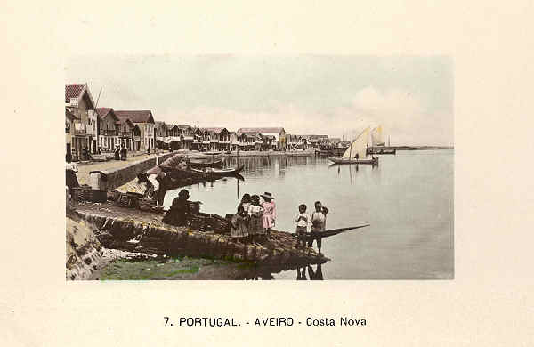 N. 7 - PORTUGAL AVEIRO Costa Nova - Editor no indicado - SD - Dimenses 14x9,1 cm. - Col.  FMSarmento.