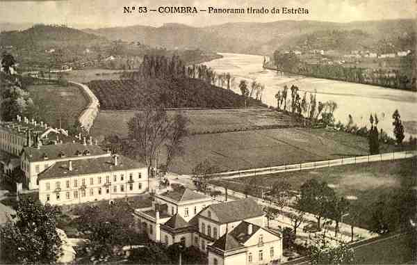 N. 53 - Coimbra: Panorama tirado da Estrela - Edio da Havaneza Central, R. Visconde da Luz, 2 a 6 Coimbra - S/D - Dimenses: 13,8x8,7 cm. - Col. Aurlio Dinis Marta.