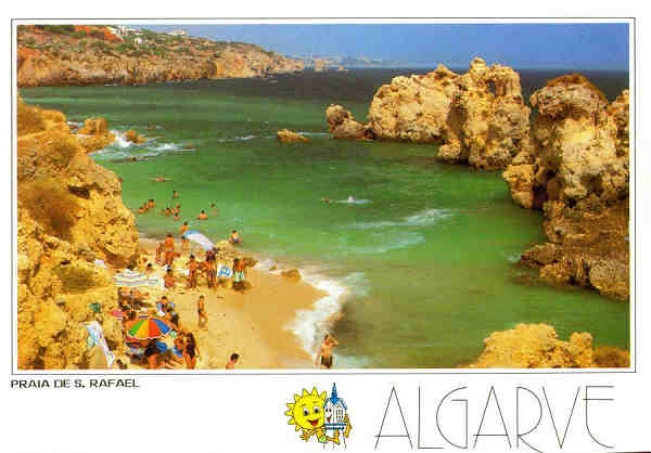 N. 6392 - Praia de So Rafael Albufeira Algarve Portugal - Edio FRANCISCO MS, Amadora Tel (01) 4961155 - S/D - Dimenses: 15,1x10,4 cm. - Col. Graa Maia