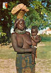 N. 527 ANGOLA - Mulher nativa do Distrito da Hula - Ed Elmar Luanda - Dim.15x10,3 cm - Col. Joaquim Augusto Santos 1971