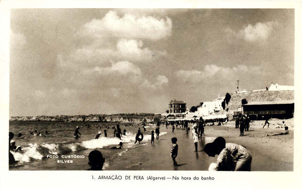 N 1 - ARMAO DE PERA. Praia - Edio CUSTDIO AUGUSTO CABRITA (cerca de 1960) , com carimbo de 1965 - Dim. 14,2x9 cm - Col. A. Monge da Silva