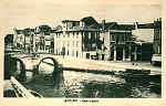 S/N - AVEIRO - Caes e ponte - Editor no indicado - S/D - Dimenses: 13,9x9 cm - Col. nio Semedo (circulado em 29/3/1911).