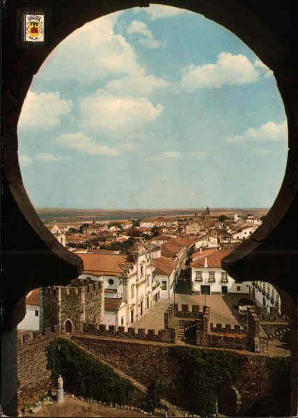 N. 106 - BEJA (portugal) Da janela da torre de menagem. Vista parcial - Edio LIFER, Porto - S/D - Dimenses: 14,9x10,4 cm. - Col. Graa Maia (circulado em 1968).