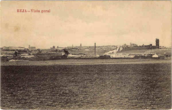SN - BEJA - Vista geral - Edio da Ourivesaria Galinoti - SD - (Circulado em 1918) - Dim. 8,6x13,8 cm - Col. Jaime da Silva.