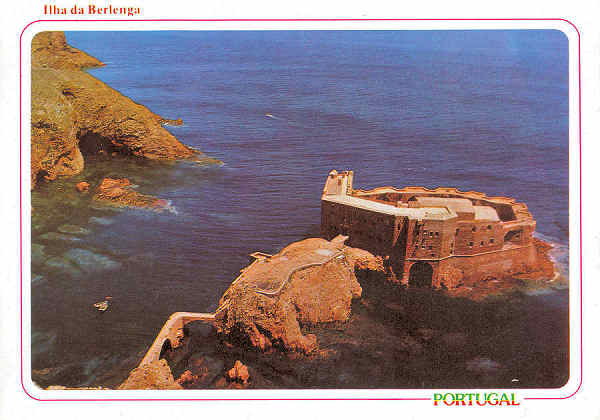 N. 2303 - BERLENGAS Portugal Forte de S. Joo Baptista - RAN Tel. 670192 - 661514 -  S/D - Dimenses: 15x10,5 cm. - Col. Manuel Bia.