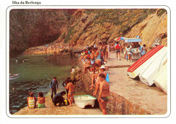 N. 3476 - PENICHE Portugal Ilha da Berlenga e a Praia - RAN Tel. 670192 - 661514 -  S/D - Dimenses: 15x10,5 cm. - Col. Manuel Bia.