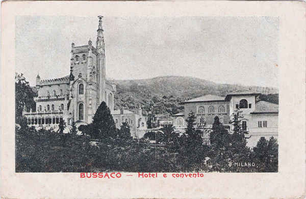 SN - Bussaco, Hotel e Convento - Edio A TRINACRA, B.P., Lisboa - Dim. 138x90 mm - Col. A. Monge da Silva (c. 1905)