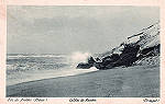 S/N - Portugal-Caldas da Rainha Foz do Arelho (Praia) - Editor Vale e C� - Editado em 1921) - Dimens�es: 14x9 cm. - Col. Miguel Chaby