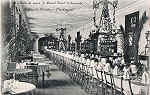 N. 16 - Portugal Caldas da Rainha Sala de Mesa do Grand Hotel Lisbonense - Editor Dias e Paramos (Editado em 1906) - Dimenses: 9x14 cm. - Col. Miguel Chaby