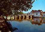 N. 244 - CHAVES (Portugal) Ponte romana sobre o rio Tmega - Edio LIFER, Porto; Fotografia de FISA - S/D - Dimenses: 14,8x10,4 cm. - Col. HJCO (Circulado em 1980)