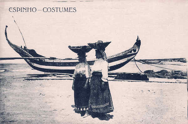 SN - Portugal. Espinho - Costumes - Editor Tabacaria Arlindo Lopes - Dim. 14x9 cm - Col. M. Chaby.