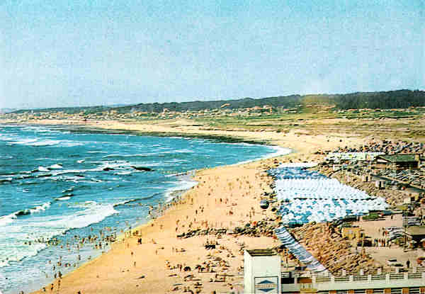 SN - Portugal. Espinho - Praia Azul - Ed. Fernandes da Silva - Dcada de 1970 - Dim. 15x10 cm. - Col. M. Chaby