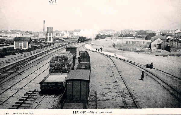 N 112 - Portugal. Espinho. Vista Panorama - Editor Emilio Biel - Dim. 14x9 cm. - Col. M. Chaby