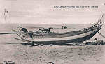 SN - Portugal. Espinho. Meia lua (barco de pesca) - Editor Alberto Malva - 1910 - Dim. 14x9 cm. - Col. M. Chaby