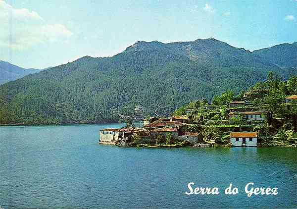 N. 197 - (PORTUGAL) Serra do Gers. Um aspecto da albufeira da barragem da Caniada - Edies LUSOCOLOR, Arcos de Valdevez - S/D - Dimenses: 14,9x10,4 cm. - Col. HJCO