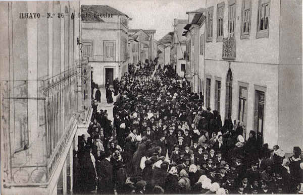 N  36 - Festa Escolar em Ilhavo - Editor Moreira & Torres, Aveiro - Dim. 137x88 mm - Col. A. Monge da Silva (cerca de 1905)