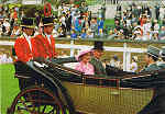 W10 - Royal Ascot  H.M. The Queen and Prince Philip - Ed. Thomas & Benacci Lda. London Tel.(01)4032835 RIALTO Printed in Italy - SD - Dim. 14,7x10,2 cm - Col. Manuel Bia (1986)
