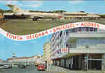 N 53 - Ponta Delgada S. Miguel Aores. Aeroporto e aspecto da cidade - Ed. Fotagrafia Nbrega, Lda - SD - Dim. 15x10,4 cm. - Col. M Bia (1981).