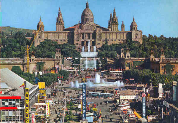 N 54 - Barcelona. Parque de Montjuitch, Fonte Monumental - Editor V.C., Barcelona - 1510,1 cm - Col. Amlcar Monge da Silva (1977)