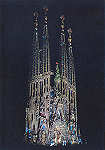 N 68 - Barcelona. Templo da Sagrada Famlia (1) - Editor Vis-Color, Barcelona - 15x10,1 cm - Col. Amlcar Monge da Silva (1977)