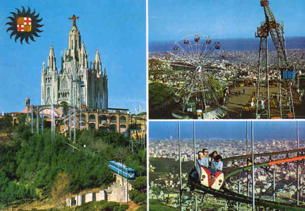 N 1204 - Barcelona. Tibidabo - Editor Laminograf, Barcelona - Adquirido em 1977 - Dim. 14,8x10,3 cm - Col. Amlcar Monge da Silva