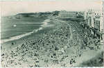 N 400 - Biarritz. A praia - C.ie des Arts Photomcaniques - SD - Circulado em 1956 - Dim. 9x14 cm - Col. Miguel Soares Lopes