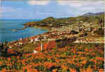 MD 52 - FUNCHAL (Madeira) Vista Oeste - Ed. Hans Huber KG Agente no Funchal: Francisco Ribeiro, Rua Nova de S. Pedro, telef. 23930 - SD - Dim. 14,8x10,4 cm. - Col. Ftima e Manuel Bia (1975).