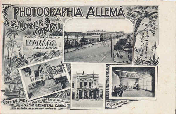 N 0000 - Photographia Allem de G. Huebner & Amaral, Manos, Editora das fotos seguintes - Col. Amlcar Monge da Silva (cerca de 1900)