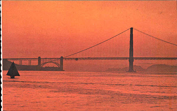 N 5P301626 - San Francisco - Golden Gate Bridge (6) - Editor Smith Novelty Co, San Francisco - Dim. 14x9 cm - Col. Amlcar Monge da Silva (- Adquirido em 1979)