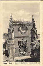 N 25 - Portugal-Thomar  Convento de Cristo-Fachada ocidental - Edio da Loja do Barateiro - SD -  Dim. 9x14 cm - Col. Jaime da Silva (Circulado em 1928)