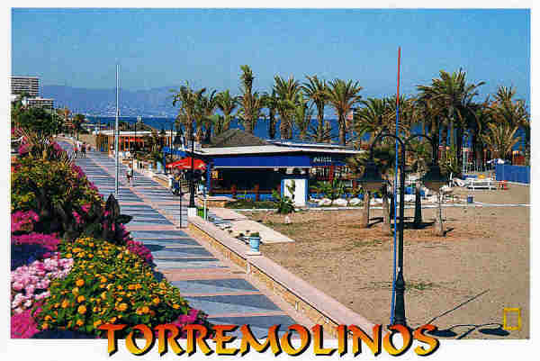 Ref 14 - Torremolinos - Costa del Sol. Paseo Martimo - Rd. L. Dominguez Foto Sergio Reyes - Dim.15x10,3 cm - Col. Mrio Silva
