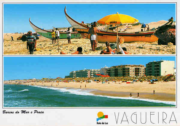 N. 74 - VAGUEIRA VAGOS Barcos do Mar e Praia - Ed. Artes Graficas - SD - Dim. 15x10,5 cm. - Col. Mrio Silva.