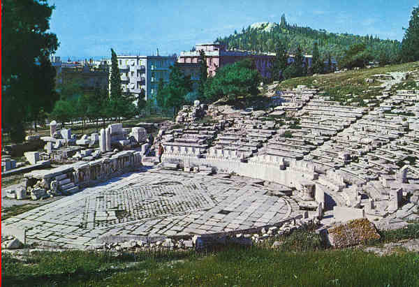 N 51 - Atenas, Teatro Dionsio - Edio Ger.Loucatos, Athens - Dim. 15x10,4 cm - Adquirido 1971 - Col. A. Monge da Silva (1971)
