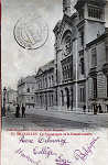 SN - Sinagoga e Conservatorio - Edio Cohn Donnay & Cie, Bruxelles - Dim. 14,8x9 cm - Carimbo Postal 1903 de So Tom e Prncipe - Col. A. Monge da Silva (c. 1903)