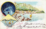 SN - Souvenir de Capri - Editor desc, Itlia - Dim. 14,1x9 cm - Col. Monge da Silva - Circulado em 1898