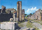 N 8 - Pompeia, Via del Vesuvio - Editor Vicenzo Carcavallo, Npoles - Dim. 14,8x10,3 cm - Col. Amlcar Monge da Silva (Adquirido c. 1976)