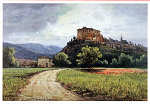 N 94-50 - Ansouis (Provence), Castelo do Sc. XIII, em aguarela - Editions G.A.L., Althen des Paluds - Dim. 15x10,4 - Col. Monge da Silva Adquirido em 1994