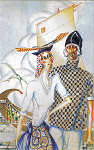 SN - Gente da Ria, 1927. Aguarela s/ papel Arlindo Vicente (1906-1977) - Coleco Telo de Morais Museu Municipal de Coimbra - Ed. Cmara Municipal de Coimbra - 2009 - Dim. 9,3x14,8 cm - Col. Alfredo Rocha (2012)
