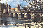 N 1654 - Chatellerault (Vienne), as margens do Vienne e a ponte - Editor Ci des Arts Photomecaniques, Paris - Dim. 14x9 cm - Col. A.Monge da Silva (c. 1962)