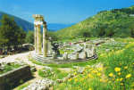 N. 9 - Grcia DELFOS - A "Tholos" do Templo de Atena "Pronea" - Ed. K. VOUTSAS & Co. 101, 17 Novembro Str.,15562-Holargos Tel.: 6513.744 - Atenas - Grcia - SD - Dim. 16,1x11 cm - Col. Ftima Bia (2007)