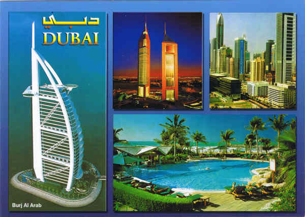 N 74 - United Arab Emirates. Views of Dubai - Ed. Awni - Hadarah - P. O. Box 7822, DUBAI. Tel. (050) 6253986 - SD Dim. 16,8x12 cm - Col. Ftima M. Bia (2012).