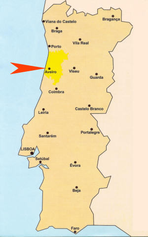 Localizao de Aveiro e restantes distritos. Clicar para ampliar.